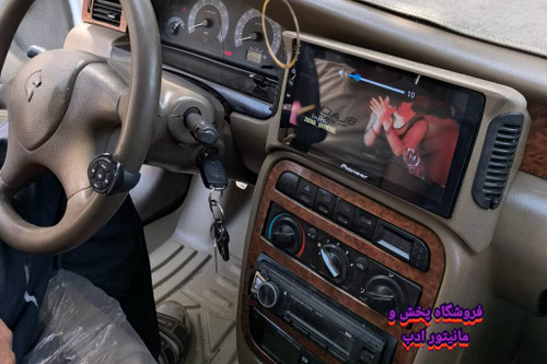 نمونه نصب شده ی مانیتوراندرویدی روی ماشین سمند