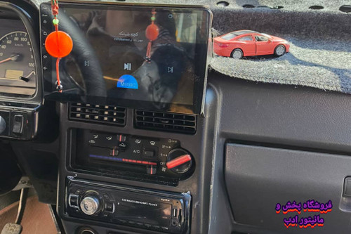 نمونه نصب شده ی مانیتوربرای پراید داشبورد قدیم